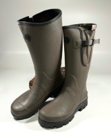 Fox Neoprene Lined Camo Khaki Rubber Wellies Gummistiefel Größe 41-45 SALE