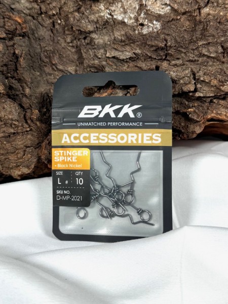 BKK Stinger Spike Black Nickel Softbait-Stinger Keeper Gr. M & L