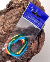 Silkekrogen 8 Hornhechtschlaufen Multicolor Seidenfäden Seidenschlaufen Silkekrogen 8 Hornhechtschlaufen Multicolor Seidenfäden Seidenschlaufen