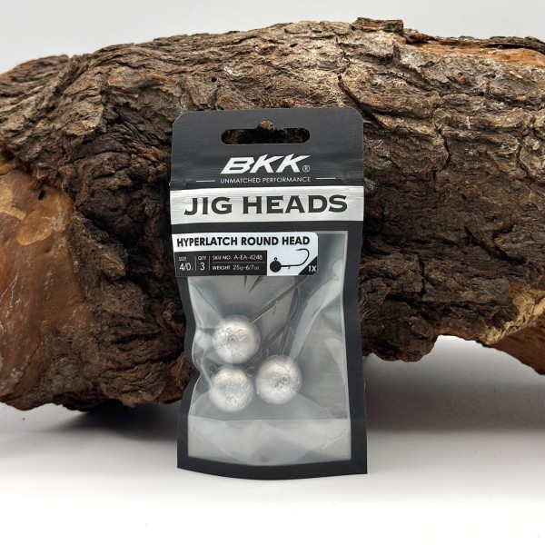 BKK Hyperlatch Round Head 4/0 Jighaken 5g - 25g mit Baitholder
