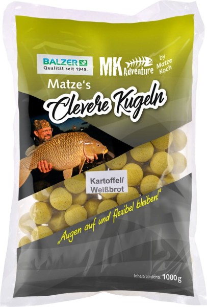 Balzer MK Boilies Matze´s Clevere Kugel 16/20mm 6 Sorten Mix 1kg