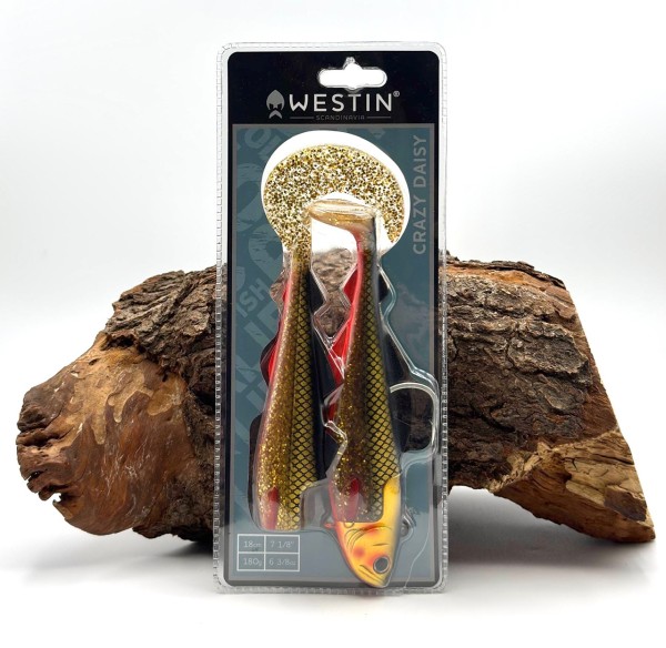 Westin Crazy Daisy Jig 180g 18cm 4 Farben Heilbutt Großdorsch Shad Gummifisch