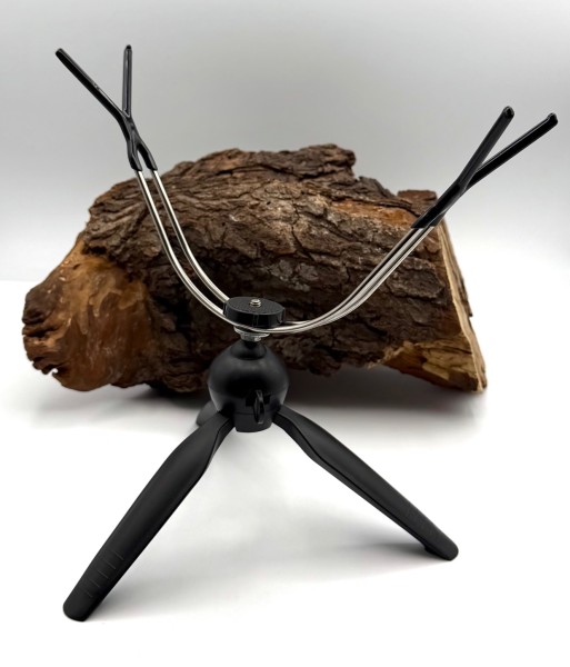 Eisangelrutenhalter Metall Schwarz