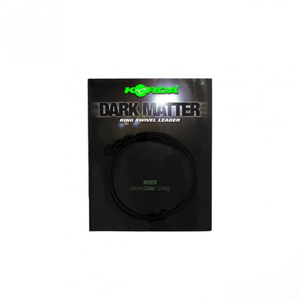 Korda Dark Matter QC Swivel Leader 50cm Tarnleader Weed Gravel Clear