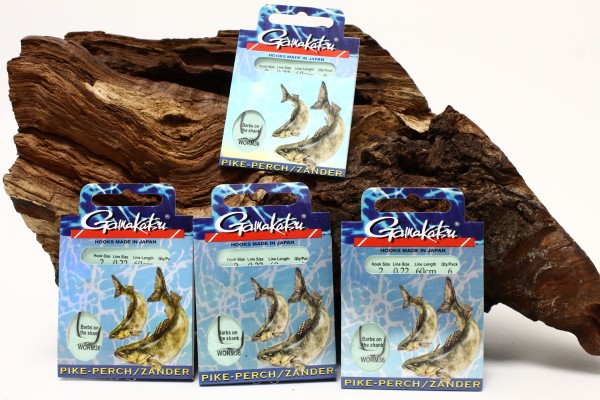 Gamakatsu Worm36 Pike-Perch/Zander Haken Gr.1 2 1/0 2/0 Länge 60cm