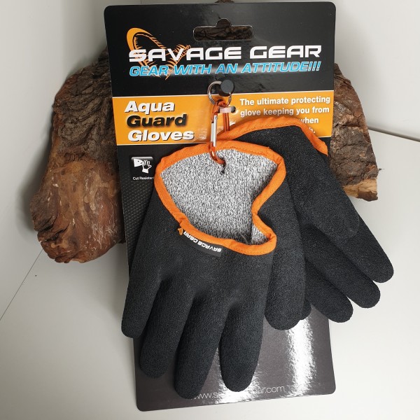 Savage Gear Aqua Guard Glove Gr M Handschuhe Landehandschuhe Schutzhandschuhe 