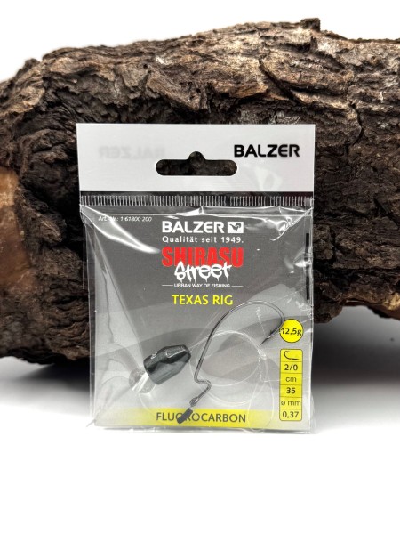 Balzer Shirasu Street Texas Rig 35cm Fluorocarbon Ø 0,28mm 0,33mm 0,37mm