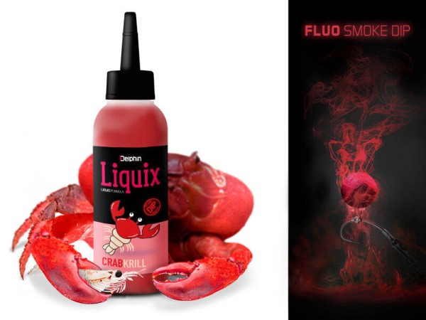 Delphin Fluo Dip D Snax Liquix 8 Sorten Liquid Booster Supreme Power Bait Smoke 100ml