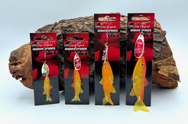 DAM Effzett Minnow Spinner Sinking 3g 5g 7g 13g Red Glitter