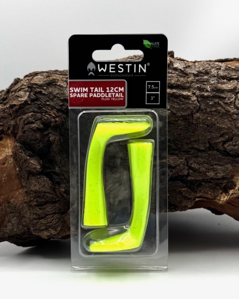 Westin Swim Tail Spare Paddletail Fluo Orange & Yellow 2 Stück 75mm