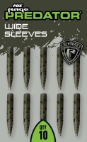 Fox Rage Predator Wide Sleeves Camo 4mm Silikon Rig Sleeves 10Stück