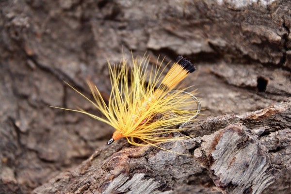 Seatrout Bratpfannenfüller orange Handgebunden Meerforellenfliege für Frühjahr Herbst