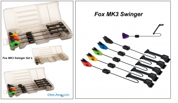 Fox MK3 Swinger 3 Rod Set 4 Rod Set alle Farben