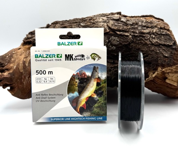 Balzer MK Adventure Deadbait Monofile Schnur 3 Größen UV Beschichtung Matze Koch