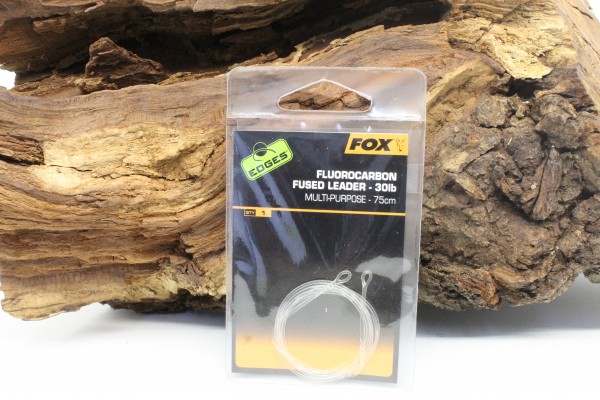Fox Edges Fluorocarbon Fused Leader 30lb 75cm no Swivel