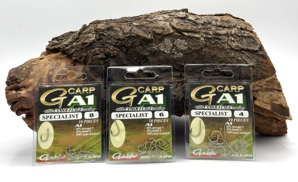 Gamakatsu A1 G-Carp Specialist Hooks Camouflage Sand Gr. 2 4 6 8