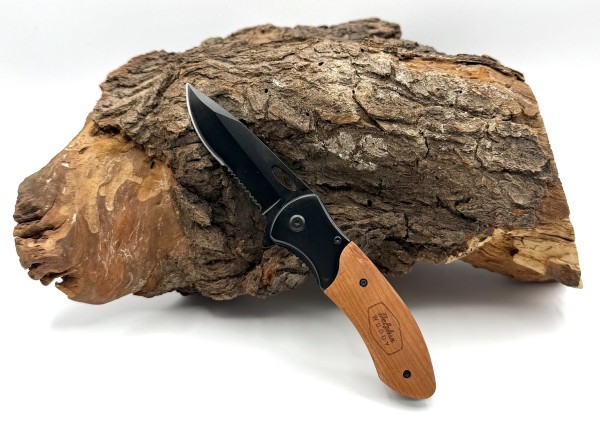 Delphin WOODY Klappmesser Holzgriff & Liner Lock