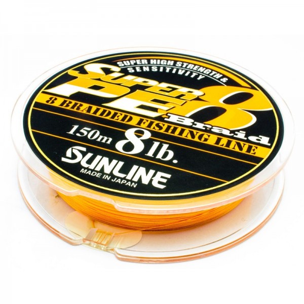 SUNLINE Super PE 8 Braid Orange Made in Japan 150m