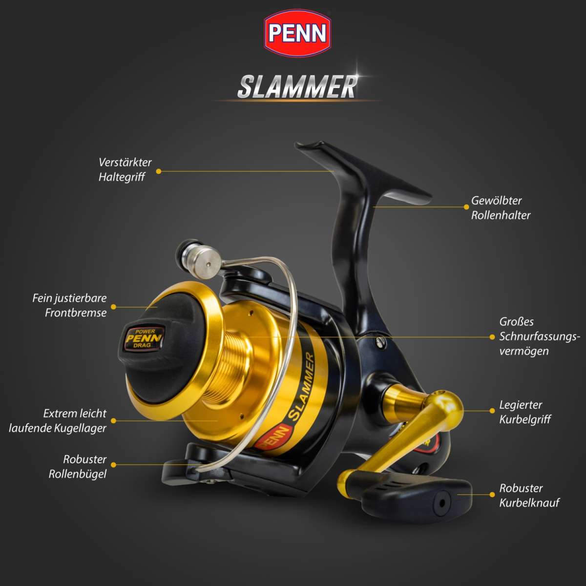 Penn Vismolen Squall Level Wind SQL30LWLH zwengel links sleepvissen in zee van de boot Big Game Drifting