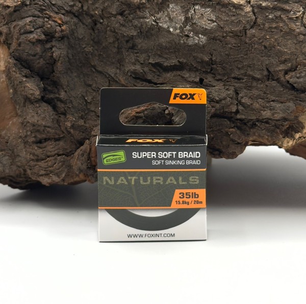 Fox EDGE Naturals Super Soft Braid 35lb 15,8kg 20m SALE