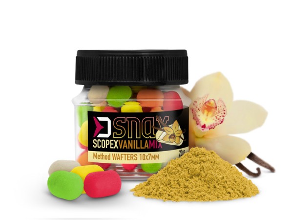 Delphin D Snax Wafter Fluo Mix 10x7mm 20g 8 Sorten Hookbaits