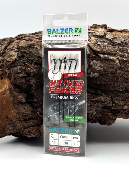Balzer Method Feeder Premium Rig mit Speer 10cm Gr. 4 6 8 10 12