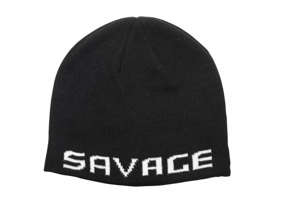 Savage Gear Logo Beanie Einheitsgröße Rock Grey/Orange oder Black/White