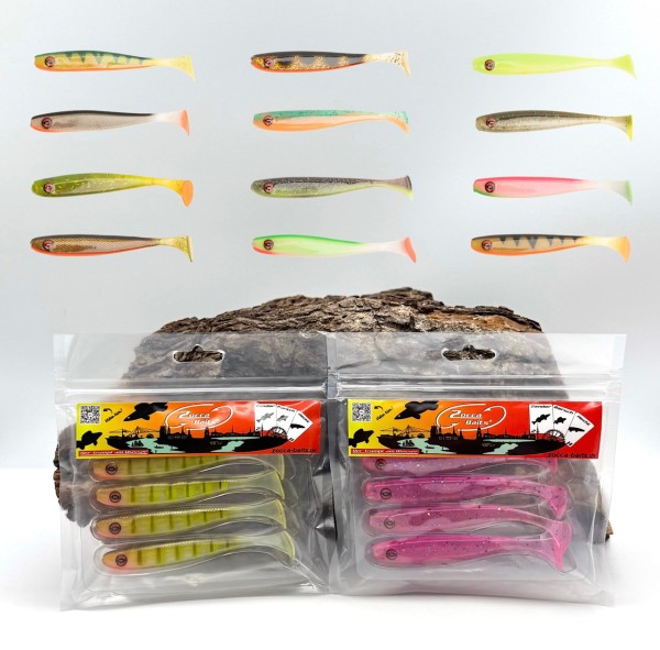 Zed Fishing Zocca Baits 10cm 4 Stück Zanderköder in 14 Farben