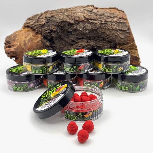 Delphin REAXE Snax Shell Wafter Köder 14mm 30g 8 Sorten Schneckenimitat