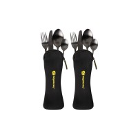 RidgeMonkey DLX Cutlery Set Twin Pack Outdoor Besteckset im Doppelpack