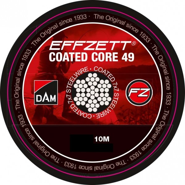 DAM Effzett Coated Core 49 Edelstahlvorfach 10m ABVERKAUF