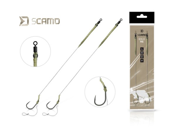 Delphin CAMO Boilie rig Größe 2 4 6 2 Stück