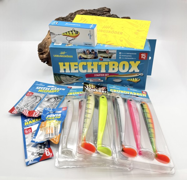 Lieblingsköder Hechtbox Starter Set inkl. Anleitung und Knotenheft Geschenkbox