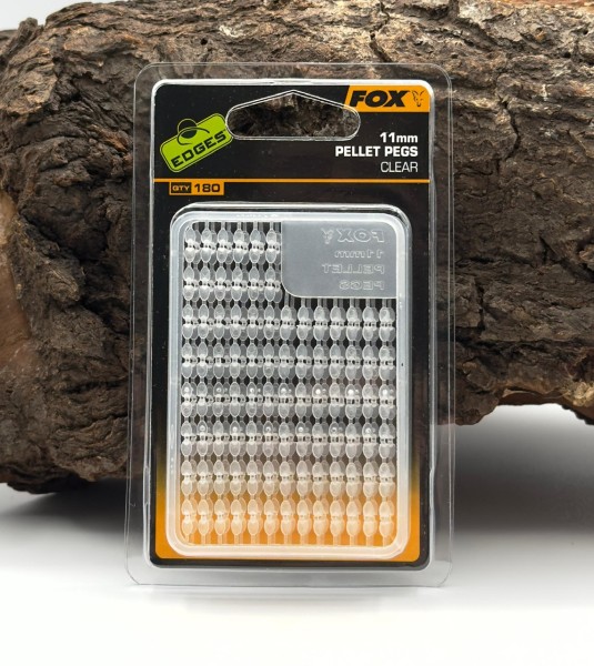 Fox Edges Pellet Pegs 11mm 2x clear