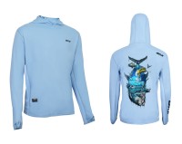 BKK Long Sleeve Performance Shirt Brand Values GT Light Blue UV-Schutz 50+ UV Shirt