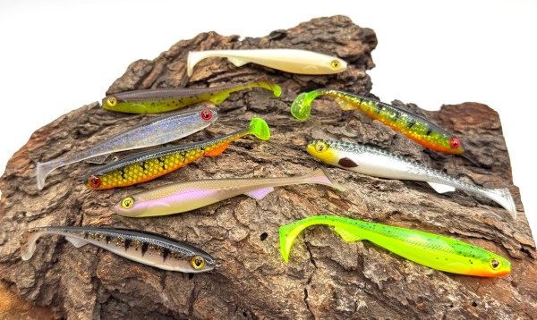 Fox Rage Slick Shad UV 9cm 5g Gummifisch in 15 Farben SALE