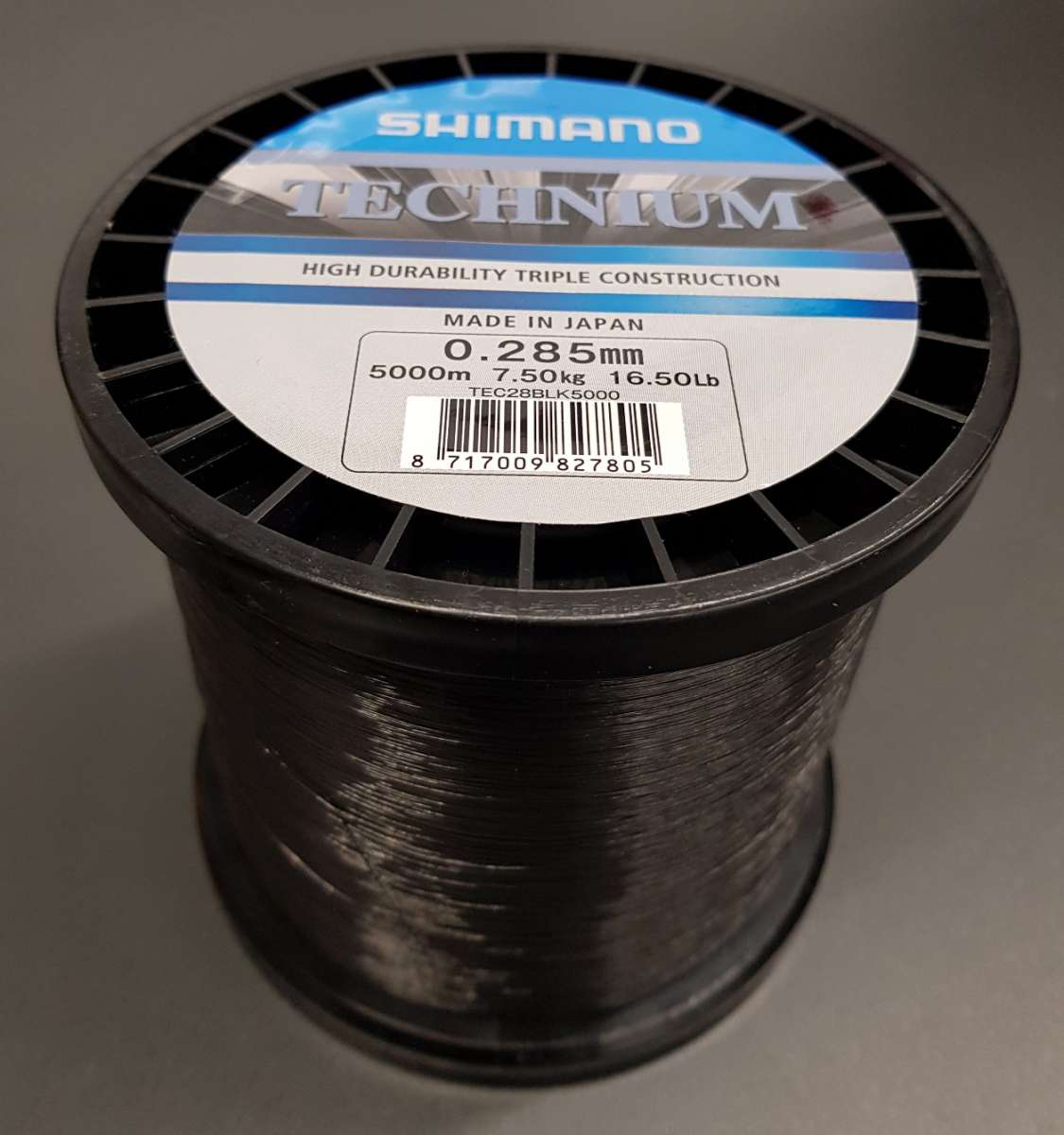 Shimano Technium Black 5000m 0,285mm 7,50kg Großspule Schwarz Mono ...