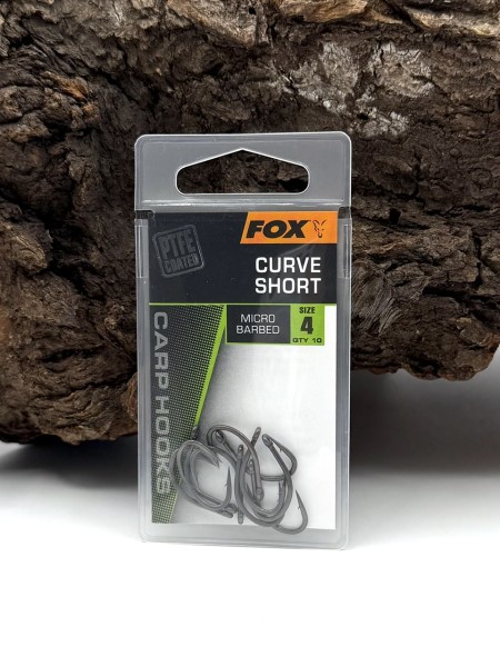 Fox Curve Short PTFE Karpfenhaken Micro Barbed Größe 2 4 6