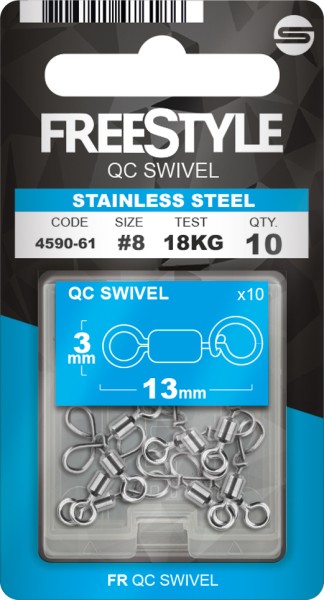 Spro Freestyle Reload QC Swivel Gr. 8 18kg 10 Stück