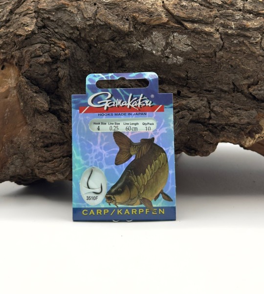 Gamakatsu 3510F Carp Karpfenhaken Schwarz Gr. 2 4 6 - 60cm SALE