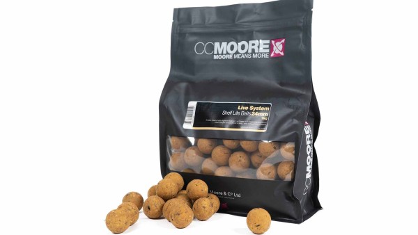 CCmoore Live System Boilies 15mm 18mm 24mm 1kg Shell Life Baits