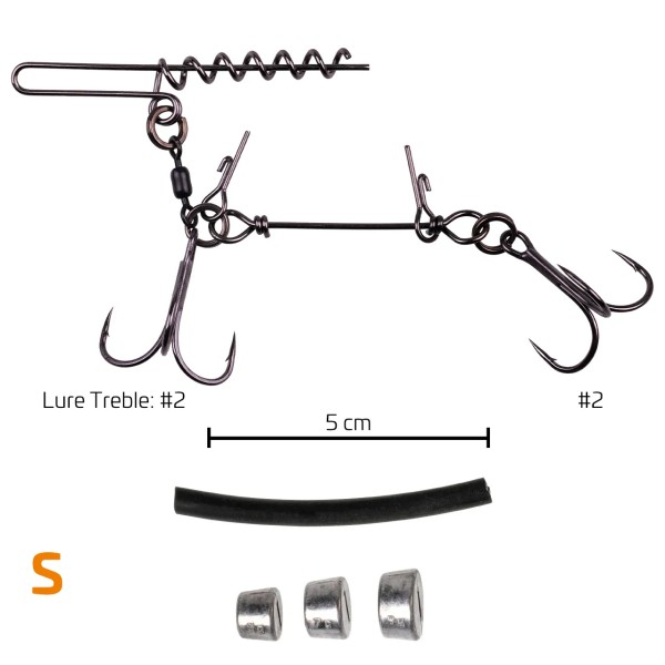 Zeck Softbait System + Screw Set Raubfischsystem S M L