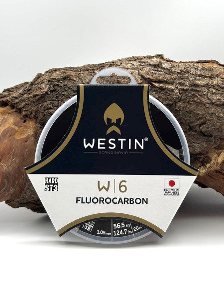 Westin W6 ST3 Fluorocarbon 1.05mm 56.5kg/124.7lbs 20m Clear Vorfachmaterial