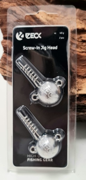 Zeck Screw In Jig Head 40g 60g 80g 100g