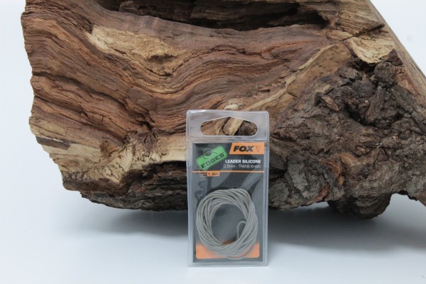 Fox Edges Leader Silicon 0,5mm 1,5m Trans Khaki