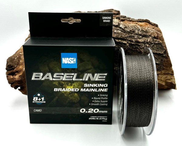 Nash Baseline Sinking Braid Camo 1200m