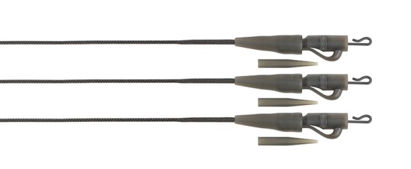 Fox Edges Naturals Leadcore Lead Clip Leaders 75cm 50lb 3 Stück