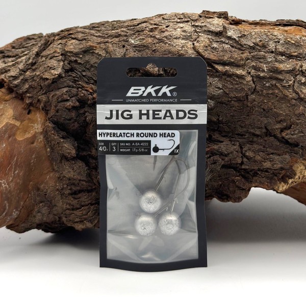 BKK Hyperlatch Round Head 4/0 Jighaken 5g - 25g mit Baitholder