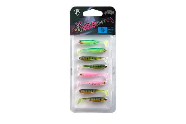 Fox Rage Ultra UV Micro Tiddler Fast Mixed Colour 5cm 8Stück