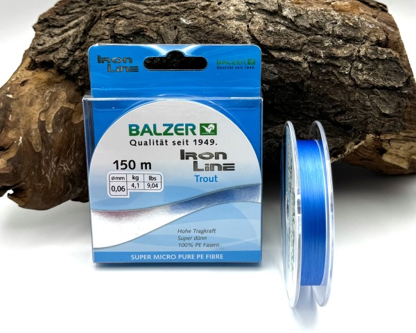 Balzer Iron Line Trout 3 PE Blau 150m 0,04mm 2,8kg